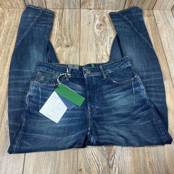 G-Star Raw Twisted Straight Leg 3D Jeans Blue - Picture 5 of 6